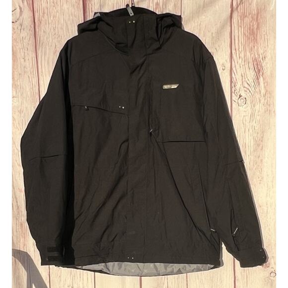 Sims Men's Sz M Black Hooded Insulated Water Resistant Snowboarding Jacket - Picture 1 of 11
